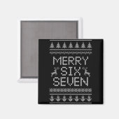 楽しいクリスマスミームデザイン 六七 6 7 フモ マグネット (正面/裏面)