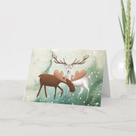 楽しいクリスマスムース　あけましておめでとう鹿 シーズンカード