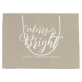 楽しいクリスマス企業 ラージペーパーバッグ (正面)