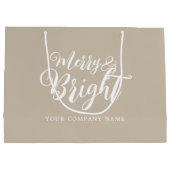 楽しいクリスマス企業 ラージペーパーバッグ (裏面)