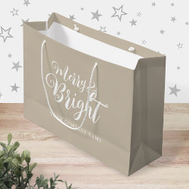 楽しいクリスマス企業 ラージペーパーバッグ