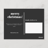 楽しいクリスマス写真はがき ポストカード (裏面)