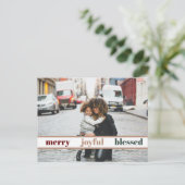 楽しいクリスマス写真はがき ポストカード (スタンド正面)