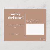 楽しいクリスマス写真はがき ポストカード (裏面)