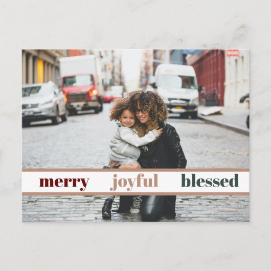 楽しいクリスマス写真はがき ポストカード (正面)