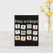 楽しいクリスマス言語療法士 AAC SLP クリスマス カード (黄色い花)