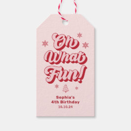 楽しいクリスマス誕生日パーティーの景品 ギフトタグ