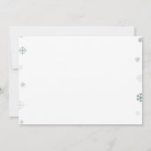 楽しいクリスマス誕生日写真ありがとう サンキューカード (裏面)