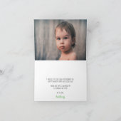 楽しいクリスマス誕生日写真 サンキューカード (内部)