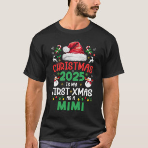 楽しいクリスマス2025 私の初めてのクリスマスはミミとして Tシャツ