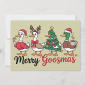 楽しいクリスマス かわいい クリスマス ゴース サンタ (正面)