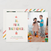 楽しいクリスマス とってもステキな 写真のコラージュ シーズンカード (正面/裏面)