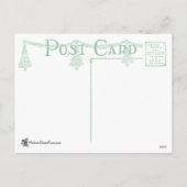 "楽しいクリスマス"のヴィンテージの写真フレームの郵便はがき シーズンポストカード (裏面)