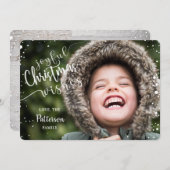 楽しいクリスマス・ウィッシュの写真 シーズンカード (正面/裏面)