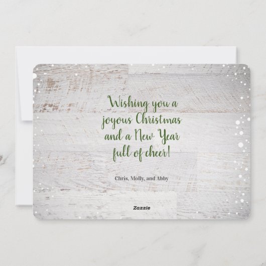 楽しいクリスマス・ウィッシュの写真 シーズンカード (裏面)