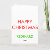 楽しいクリスマス シーズンカード (裏面)