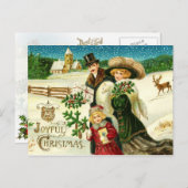 楽しいクリスマス シーズンポストカード (正面/裏面)