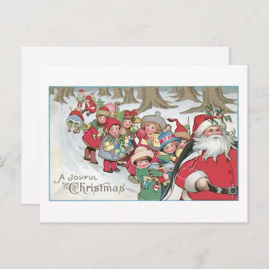 楽しいクリスマス シーズンポストカード (正面/裏面)