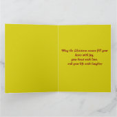 楽しいクリスマス ダンシングフクロウ カード (内部)