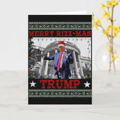 楽しいクリスマス トランプ ダンス カード (黄色い花)