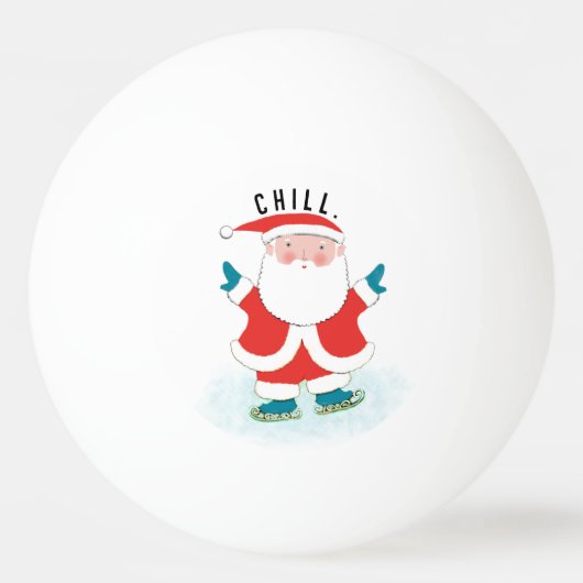 楽しいクリスマス・ホリデー 卓球ボール (正面)