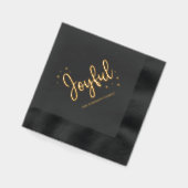 楽しいクリスマス・ホリデー 箔ナプキン (左)