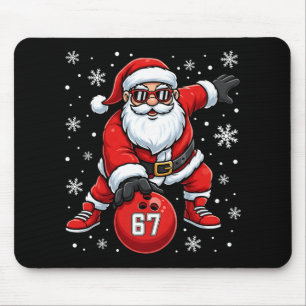 楽しいクリスマス ボウリング クール サンタクロース 6 7 ミーム マウスパッド