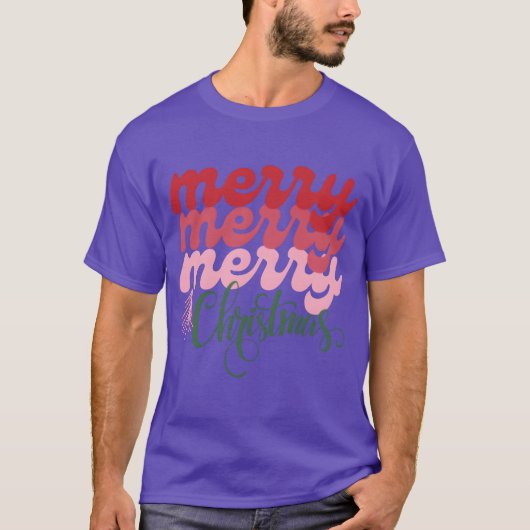 楽しいクリスマス メリー・クリスマス ユーモア Tシャツ (正面)