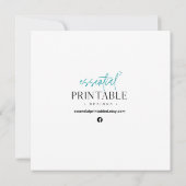 楽しいクリスマス レトロクリスマスカード ノートカード (裏面)