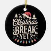 楽しいクリスマス 休みはまだ?先生用 セラミックオーナメント (正面)