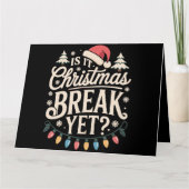 楽しいクリスマス 冬休みはまだ？先生用 カード (正面)