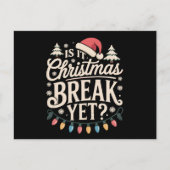 楽しいクリスマス 冬休みはまだ?先生用 シーズンポストカード (正面)