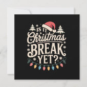 楽しいクリスマス 冬休みはまだ？先生用 招待状 (正面)
