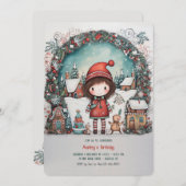 楽しいクリスマス 招待状 (正面/裏面)