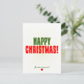 楽しいクリスマス-私のプレゼントがあるところ今 シーズンポストカード (スタンド正面)