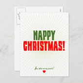 楽しいクリスマス-私のプレゼントがあるところ今 シーズンポストカード (正面/裏面)