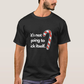 楽しいクリスマス 自分で舐めないよ キャンド Tシャツ