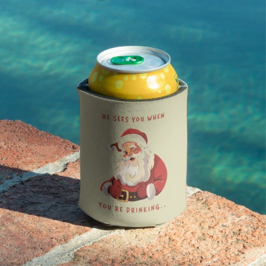 楽しいクリスマス 飲んでるあなたを見てるよ  缶クーラー (インサイチュ プール)