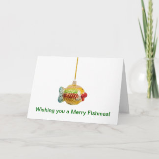 楽しいクリスマス、魚は。フィメリーシュマス!魚 シーズンカード