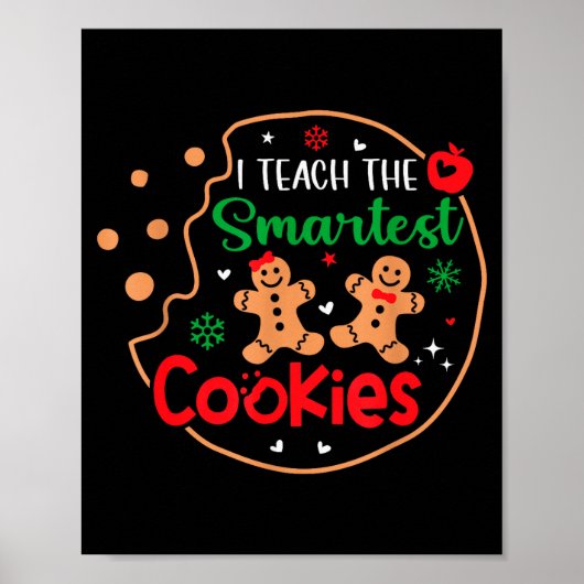 楽しいクリスマス Xmas スマートなクッキーを教える ポスター (正面)