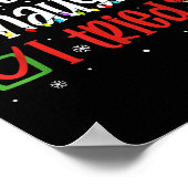 楽しいクリスマスTシャツ いい子も悪い子もお試しホリデー ポスター (角)