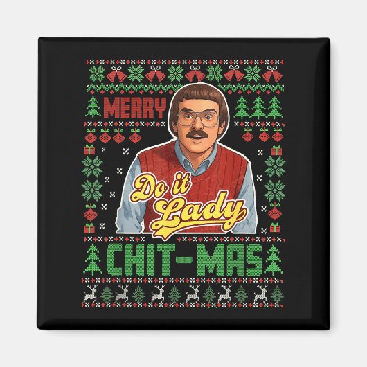 楽しいクリットマス クリスマス マグネット (正面)