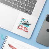 楽しいクルーズの家族おそろいコーデ "海の季節" シール (ノートパソコンとiPhone)