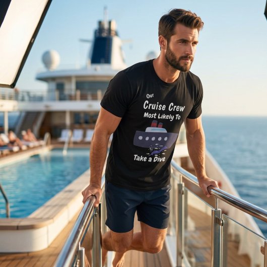 楽しいクルーズクルーブダイブ ブラック 名入れ Tシャツ