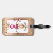 楽しいクルーズバケーション ガールズトリップ ウィークエンド スパークル ラゲッジタグ (裏面横)
