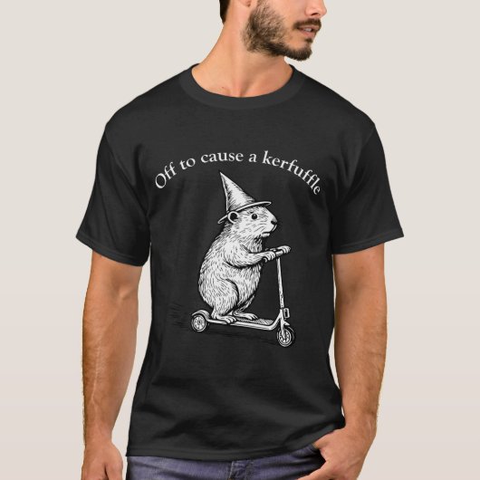 楽しいグラウンドホッグスクーターSで大騒ぎ Tシャツ (正面)
