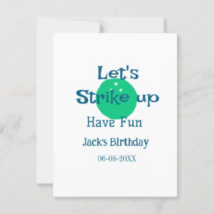 楽しいグリーンボール誕生日ネームを始めましょう ポストカード