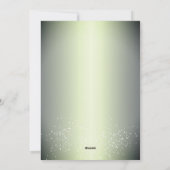 楽しいグリーンメタリッククリスマスツリーファミリー シーズンカード (裏面)