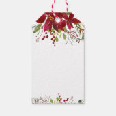 楽しいグリーン メリークリスマス ギフトタグ (裏面)