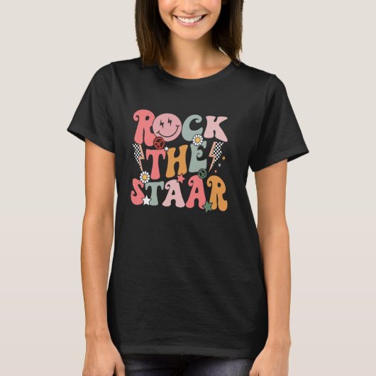 楽しいグルービーテストの日スタアをロック Motivation Tシャツ (正面)